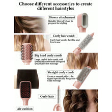6-in-1 Hair Dryer Brush with 6 Attachments and 4 Settings, Pink - image 2