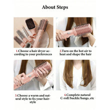 6-in-1 Hair Dryer Brush with 6 Attachments and 4 Settings, Pink - image 1