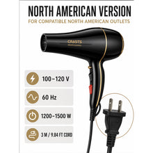 1200–1500W Hair Dryer with Hot and Cool Air and 2 Nozzles - image 7