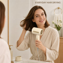 1300W Compact Hair Dryer with Styling Nozzle, Champagne Gold, MD-10 - image 7