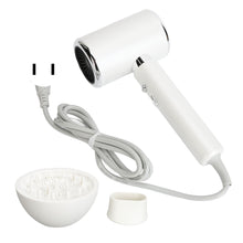 Compact Hair Dryer with Diffuser and Concentrator, White, MD-19 - image 1