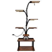 Indoor Plant Stand with 8 Shelves and 3 LED Grow Lights, 63.4 in - image 1