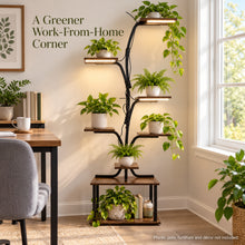 Indoor Plant Stand with 8 Shelves and 3 LED Grow Lights, 63.4 in - image 7