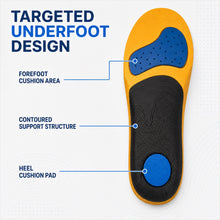 Full-Length Support Insoles with Arch and Heel Cushion, Men's 8/Women's 9 - image 10