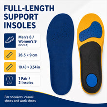 Full-Length Support Insoles with Arch and Heel Cushion, Men's 8/Women's 9 - image 5