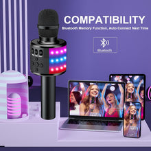 Black BONAOK Q78 Bluetooth karaoke microphone - image 3