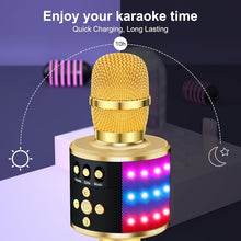 Gold BONAOK Q78 Bluetooth karaoke microphone - image 4