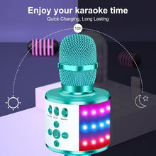 Ice Blue BONAOK Q78 Bluetooth karaoke microphone - image 4
