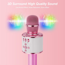 Light Pink BONAOK Q78 Bluetooth karaoke microphone - image 4
