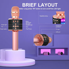 Rose Gold BONAOK Q78 Bluetooth karaoke microphone - image 2