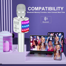 Silver BONAOK Q78 Bluetooth karaoke microphone - image 3