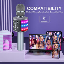 Space Grey BONAOK Q78 Bluetooth karaoke microphone - image 3