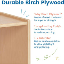 Kids' Wooden Toddler Chairs, 2-Pack, 6-Inch Seat, Natural Birch - image 6