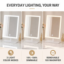 12-Inch LED Makeup Mirror with 10X Magnification, White - image 2