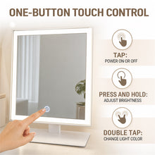 12-Inch LED Makeup Mirror with 10X Magnification, White - image 5