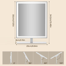 12-Inch LED Makeup Mirror with 10X Magnification, White - image 8