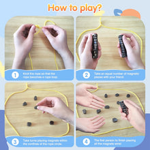 Magnetic Chess Game, Magnetism Intelligent Strategy Game with 20 PCS Magnets for 1-4 Players, Kids, Adults, Parties, Travel - KJ106