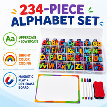 Magnetic Alphabet Letters, 234-Piece Foam Set with Board and Case - image 2