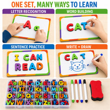 Magnetic Alphabet Letters, 234-Piece Foam Set with Board and Case - image 10