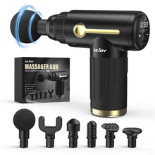 Massage Gun with 10 Speeds and 6 Massage Heads - Black - image 1