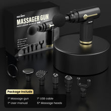 Massage Gun with 10 Speeds and 6 Massage Heads - Black - image 3