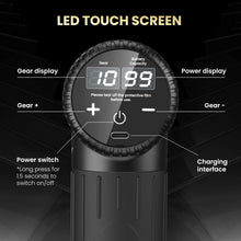 Massage Gun with 10 Speeds and 6 Massage Heads - Black - image 4