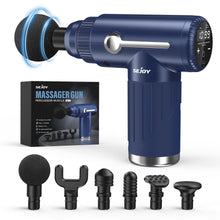 Massage Gun with 10 Speeds and 6 Massage Heads - Blue - image 1