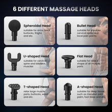 Massage Gun with 10 Speeds and 6 Massage Heads - Blue - image 6