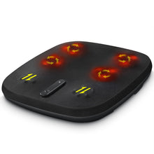 Foot Massager with Heat, 6 Rotating Heads and 40 Nodes, Black - image 1