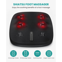Foot Massager with Heat, 6 Rotating Heads and 40 Nodes, Black - image 3