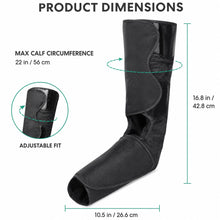 Air Compression Foot and Calf Massager with Heat, 3 Modes, Black - image 3