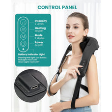 Cordless Neck and Body Massager with Heat, 6 Kneading Heads - image 1