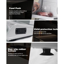 Silver electric meat slicer with adjustable thickness and removable blades - image 4