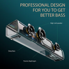 2.1 Channel Bluetooth Soundbar – Deep Bass, Optical & AUX Inputs, Wall-Mountable