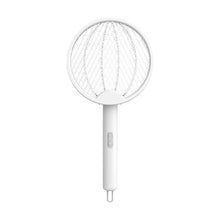 Foldable Rechargeable Electric Mosquito Swatter and Bug Zapper, White - image 1