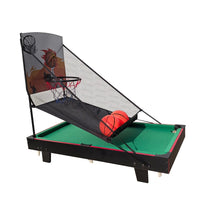 36" 2-in-1 Multi Game Table - Mini Pool & Basketball Arcade