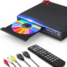 Compact DVD Player for TV with HDMI 1080P Upscaling, All-Region Playback, USB Media Support, Remote & HDMI/RCA Cables Included