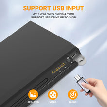 Compact DVD Player for TV with HDMI 1080P Upscaling, All-Region Playback, USB Media Support, Remote & HDMI/RCA Cables Included