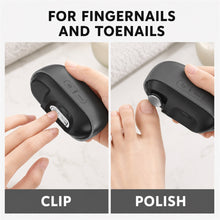 Electric Nail Clipper with Grinder, Light and USB-C, Gray - image 4