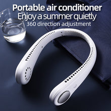 Portable Neck Fan Hands Free Mini Air Cooler 3-Speed Adjustable Cooling Fan - image 3