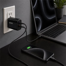 Dual-Port USB-C and USB-A Wall Charger, Black - image 3