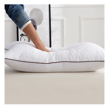 Premium Bed Pillow Insert 74 × 48 cm, Soft & Supportive Fiber-Fill with Breathable Cotton-Blend Cover, Standard Size for Sleeping, Couch & Hotel Use