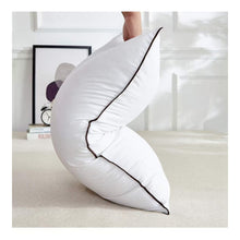 Premium Bed Pillow Insert 74 × 48 cm, Soft & Supportive Fiber-Fill with Breathable Cotton-Blend Cover, Standard Size for Sleeping, Couch & Hotel Use