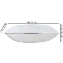 Premium Bed Pillow Insert 74 × 48 cm, Soft & Supportive Fiber-Fill with Breathable Cotton-Blend Cover, Standard Size for Sleeping, Couch & Hotel Use