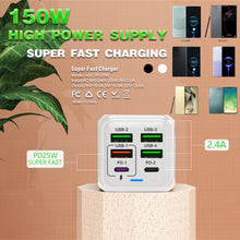 6-Port USB Wall Charger with 4 USB-A and 2 USB-C Ports, 25W PD - image 12