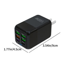6-Port USB Wall Charger with 4 USB-A and 2 USB-C Ports, 25W PD - image 6