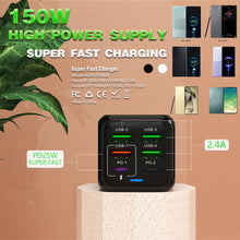 6-Port USB Wall Charger with 4 USB-A and 2 USB-C Ports, 25W PD - image 5