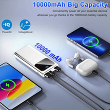 White DY201 10000mAh power bank with digital battery display - image 5