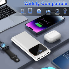 White DY201 10000mAh power bank with digital battery display - image 7