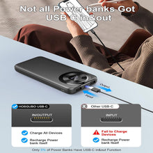 Black DY209 10000mAh power bank with built-in USB-C cable - image 6